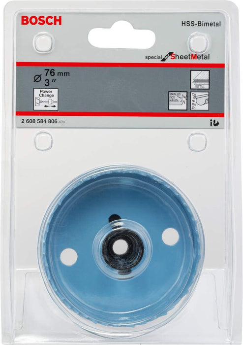 Testera za bušenje rupa - otvora u limu Bosch Special for Sheet Metal 76 mm, 3" - 2608584806 Testera za otvore BOSCH Madras doo Beograd