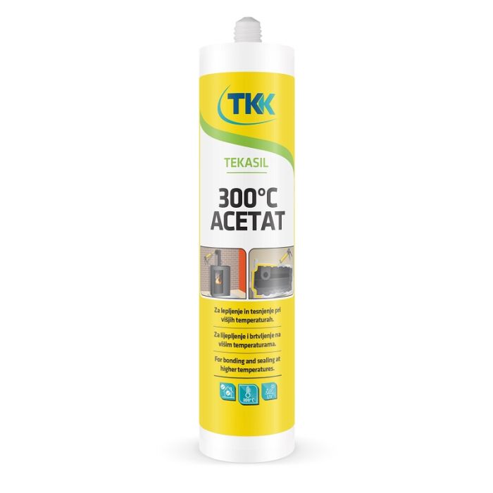 TKK SILIKON 300 C crni 300ml Građevinski materijali Madras doo Beograd Madras doo Beograd