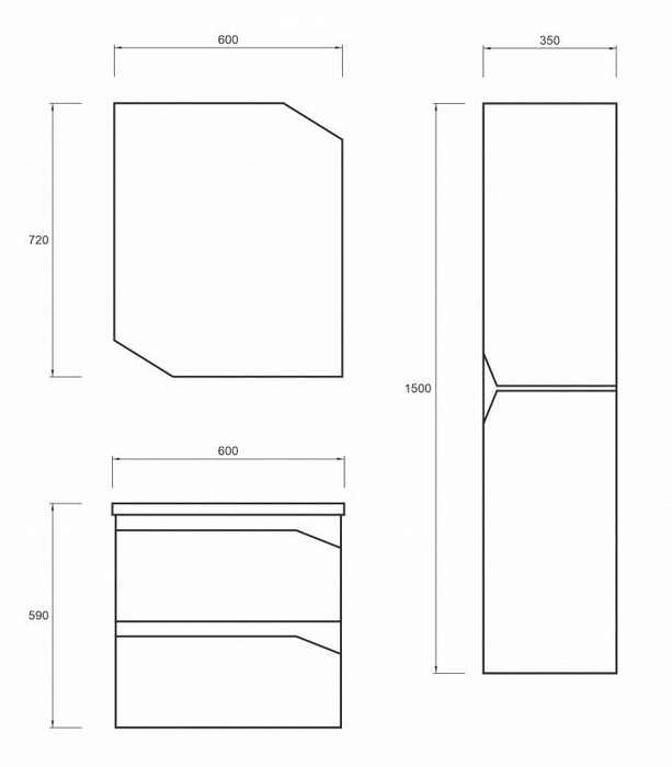 Toaletni ormarić i lavabo (D-600) (D-600-12) Ormarići sa lavaboom Minotti D-600-12 Madras doo Beograd