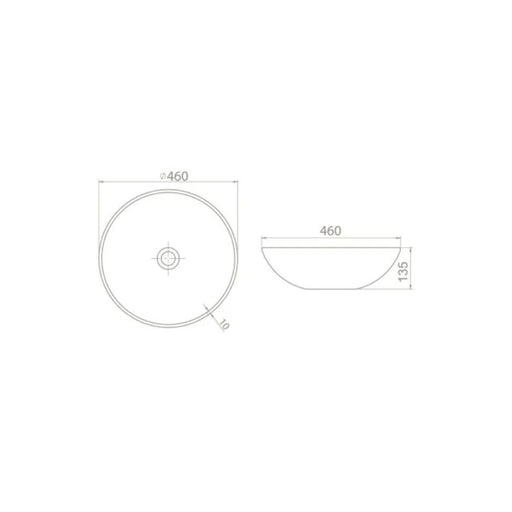 TURKUAZ CERASTYLE LAVABO fi46 ZERO KAPUĆINO 71608 Lavaboi TURKUAZ Madras doo Beograd