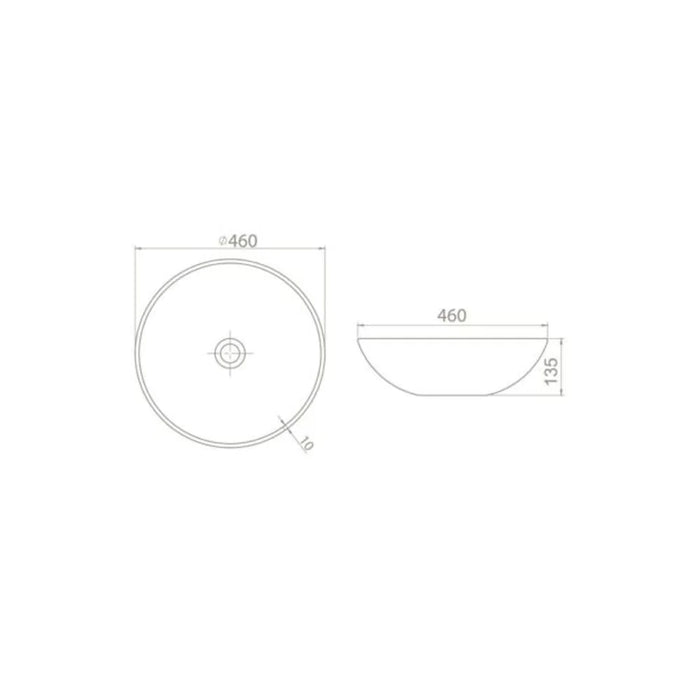 TURKUAZ CERASTYLE LAVABO fi46 ZERO KAPUĆINO 71608 Lavaboi TURKUAZ Madras doo Beograd
