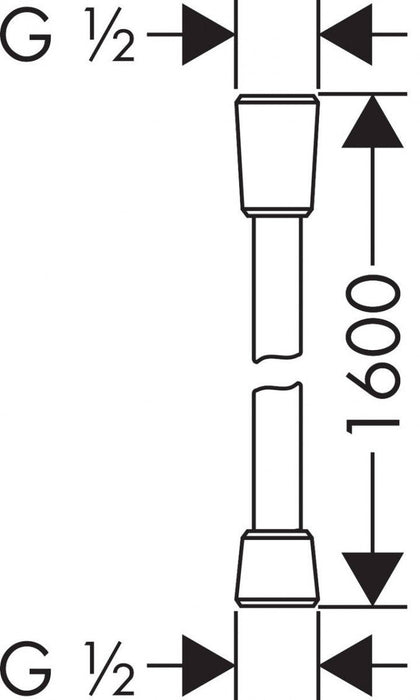 Tuš crevo HANSGROHE Isiflex 160 (28276000) Tuš creva Hansgrohe Madras doo Beograd