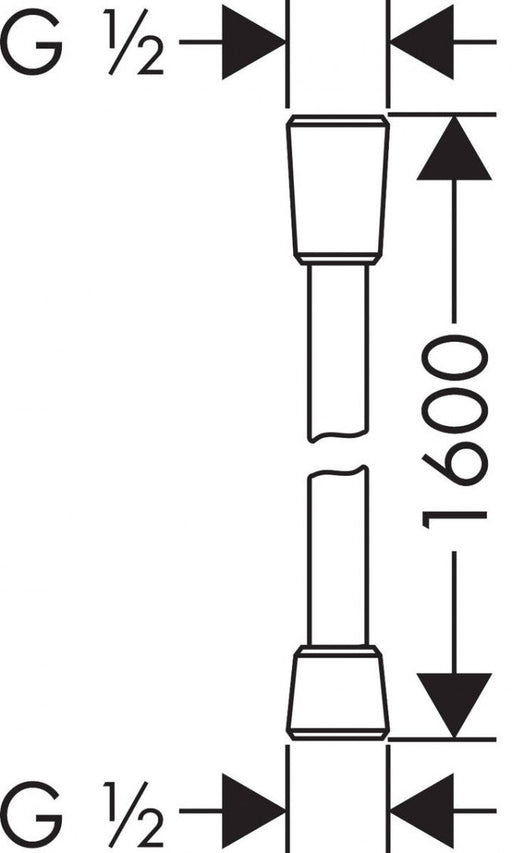 Tuš crevo HANSGROHE Isiflex 160 (HG28276000) Tuš creva Hansgrohe HG28276000 Madras doo Beograd