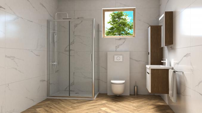 Tuš kabina CONCEPT PROJECT 1000x900x1950 staklo 6mm providno (C-02-12100/1090) Tuš kabine Concept Madras doo Beograd