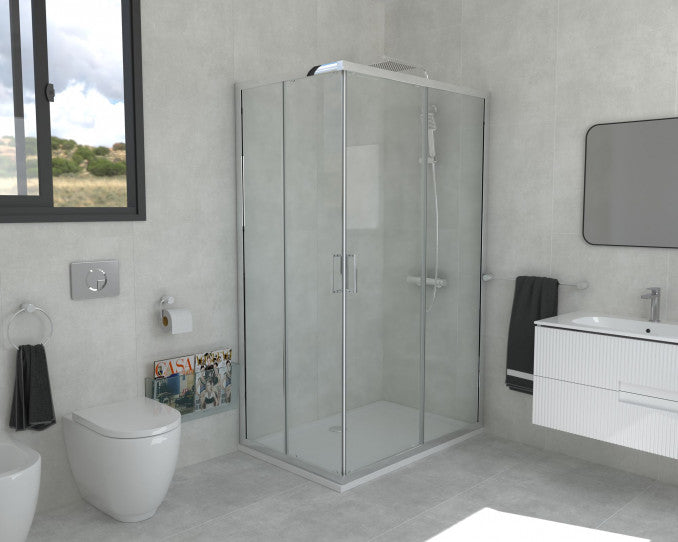Tuš kabina CONCEPT PROJECT 1400x800x1950 staklo 6mm providno (C-02-12140/12080) Tuš kabine Concept Madras doo Beograd