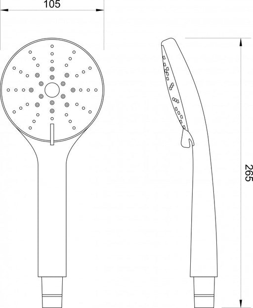 Tuš ručica CONCEPT sa 3 funkcije C-05-5203.2 (C-05-5203.2) Tuš ručice Concept C-05-5203.2 Madras doo Beograd