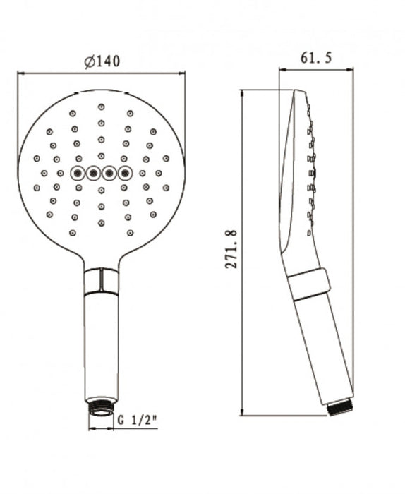 Tuš ručica COPEN 3F 140mm (C-05-5254) Tuš ručice Copen Madras doo Beograd