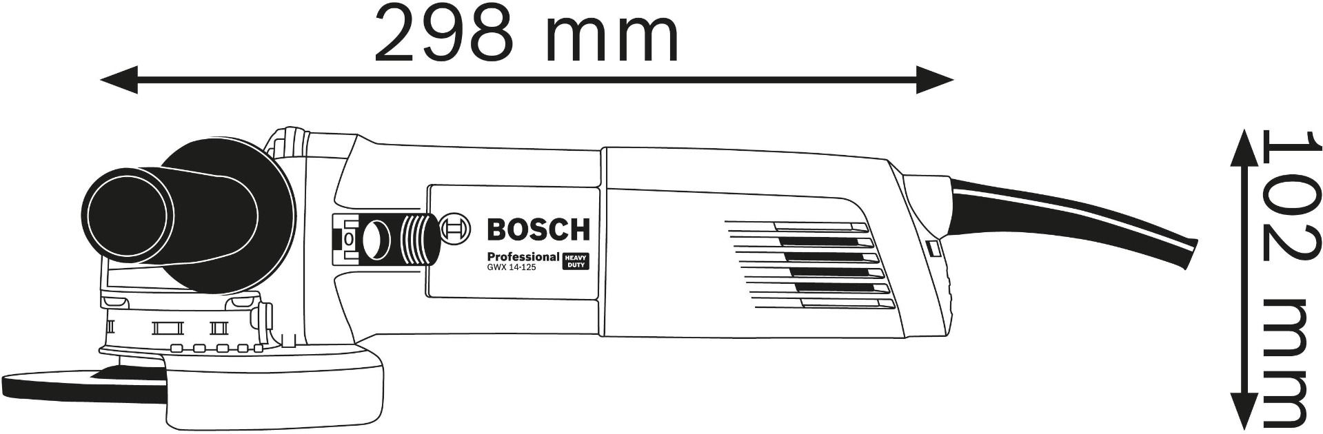 Ugaona brusilica Bosch GWX 14-125 + X-LOCK dijamantski disk; 1.400W; X-LOCK; 125mm (06017B7001) Mala ugaona brusilica X Lock BOSCH BOSCH-06017B7001 Madras doo Beograd