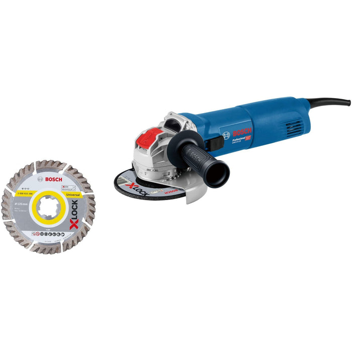 Ugaona brusilica Bosch GWX 14-125 + X-LOCK dijamantski disk; 1.400W; X-LOCK; 125mm (06017B7001) Mala ugaona brusilica X Lock BOSCH BOSCH-06017B7001 Madras doo Beograd