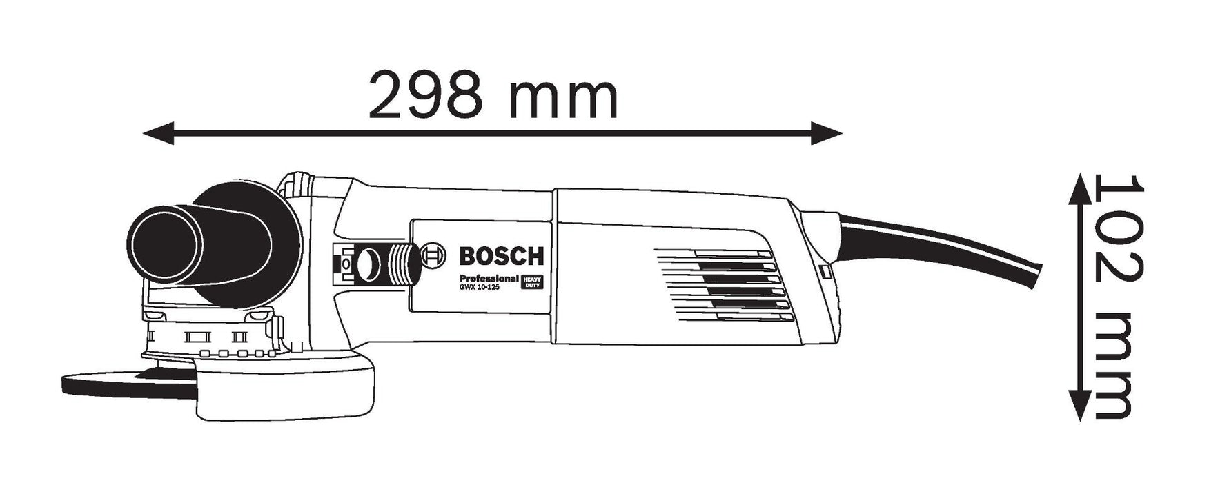 Ugaona brusilica mala Bosch GWX 10-125; 1.000W; X-LOCK; 125mm (06017B3000) Mala ugaona brusilica X Lock BOSCH BOSCH-06017B3000 Madras doo Beograd