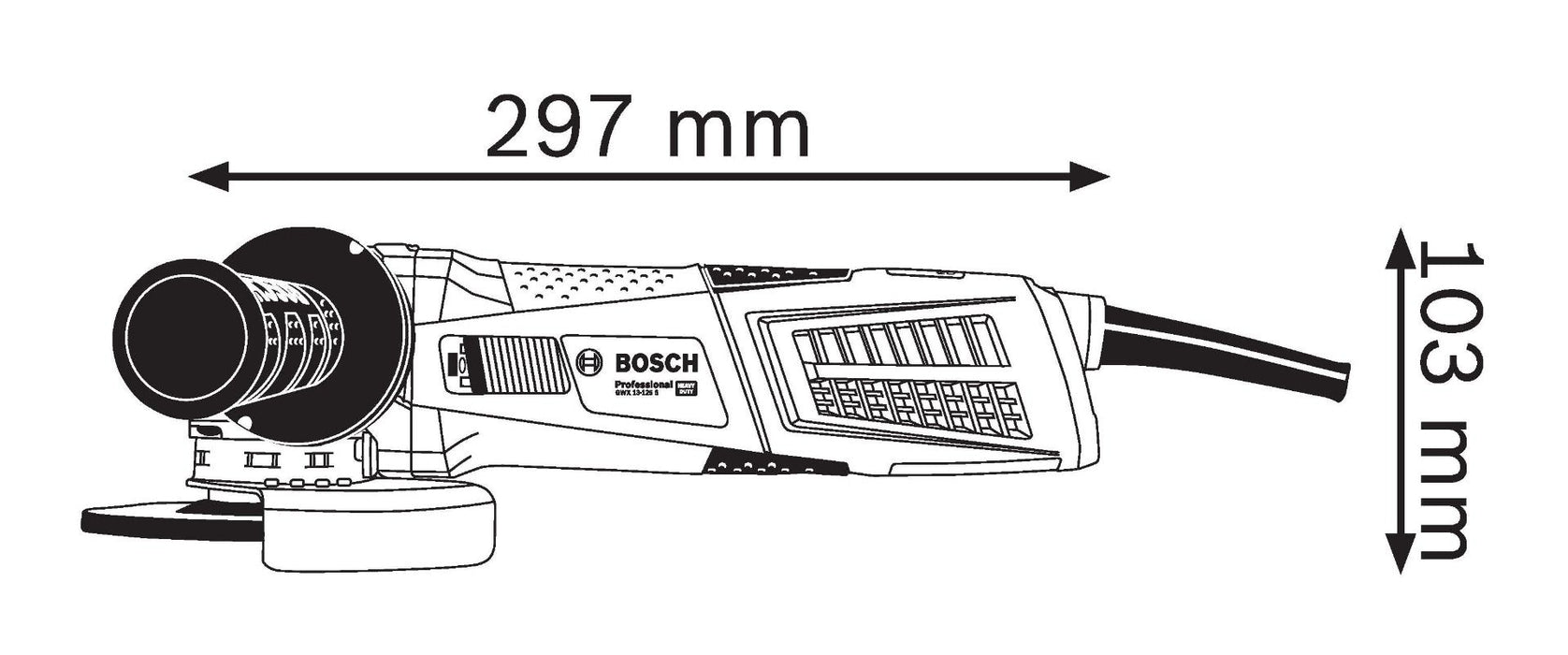 Ugaona brusilica mala Bosch GWX 13-125 S; 1.300W; X-LOCK; 125mm (06017B6002) Mala ugaona brusilica X Lock BOSCH BOSCH-06017B6002 Madras doo Beograd