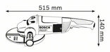 Ugaona brusilica velika Bosch GWS 22-180 JH; 2200W; 180mm (0601881M03) Velika ugaona brusilica BOSCH BOSCH-0601881M03 Madras doo Beograd