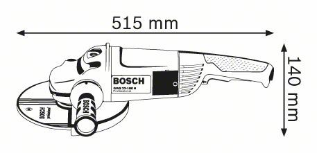 Ugaona brusilica velika Bosch GWS 22-180 JH; 2200W; 180mm (0601881M03) Velika ugaona brusilica BOSCH BOSCH-0601881M03 Madras doo Beograd