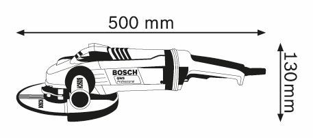 Ugaona brusilica velika Bosch GWS 22-180 LVI; 2200W; 180mm (0601890D00) Velika ugaona brusilica BOSCH BOSCH-0601890D00 Madras doo Beograd