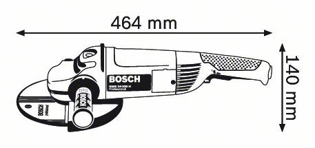 Ugaona brusilica velika Bosch GWS 24-180 JH; 2400W; 180mm (0601883M03) Velika ugaona brusilica BOSCH BOSCH-0601883M03 Madras doo Beograd