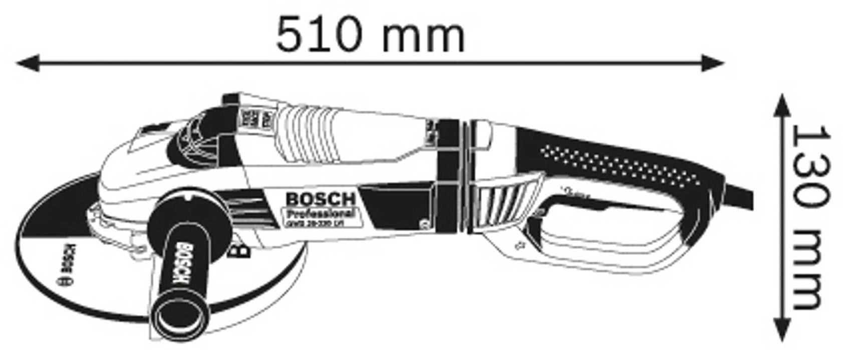 Ugaona brusilica velika Bosch GWS 26-230 LVI; 2600W; 230mm (0601895F04) Velika ugaona brusilica BOSCH BOSCH-0601895F04 Madras doo Beograd