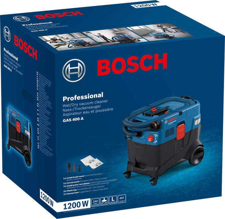 Usisivač za suvo-mokro usisavanje Bosch GAS 400 A (06019M0020) Usisivač BOSCH 06019M0020 Madras doo Beograd