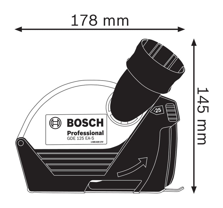 Usisni štitnik Bosch GDE 125 EA-S za male brusilice (1600A003DH) Usisni štitnik BOSCH BOSCH-1600A003DH Madras doo Beograd