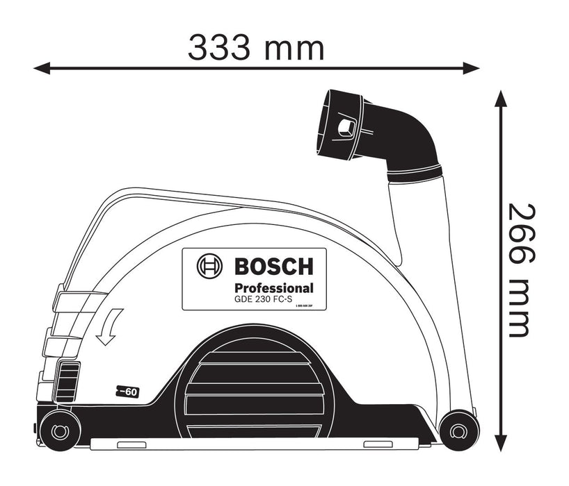 Usisni štitnik Bosch GDE 230 FC-S za velike brusilice (1600A003DL) Usisni štitnik BOSCH BOSCH-1600A003DL Madras doo Beograd