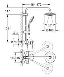 USPONSKI TUŠ EUPHORIA – GROHE 27473000 Usponski tuševi Grohe 0111041000 Madras doo Beograd