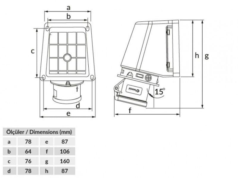 UTIČNICA ZIDNA UKO-UTO BEMIS IP44 16A 2P 24V BC1-1102-2535 Priključnice Madras doo Beograd Madras doo Beograd