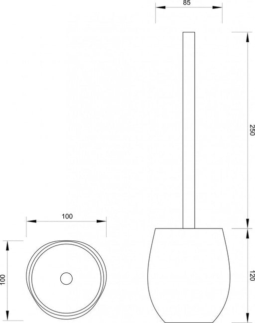 WC četka MINOTTI stojeća (C7304) WC četke Minotti C7304 Madras doo Beograd