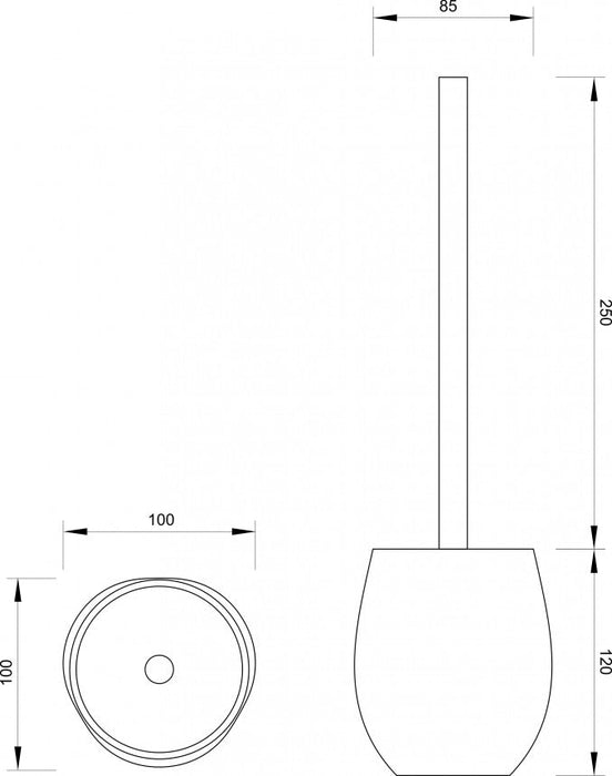 WC četka MINOTTI stojeća (C7304) WC četke Minotti C7304 Madras doo Beograd