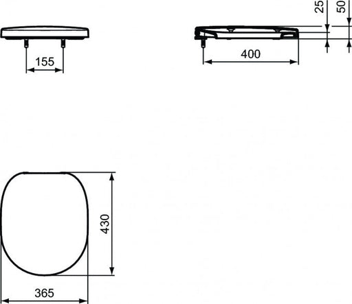 WC daska IDEAL STANDARD CONNECT softclose (E712701) WC daske Ideal standard E712701 Madras doo Beograd