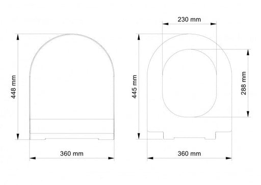 WC daska VISAM ACELYA duroplast bela softclose slim (512-001) WC daske Visam 512-001 Madras doo Beograd