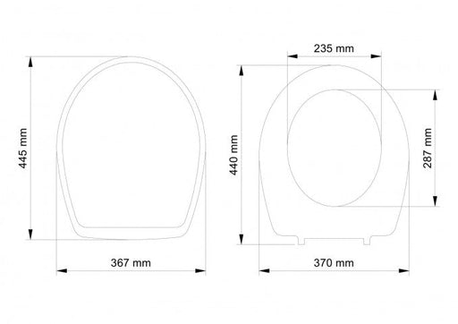 WC daska VISAM KLASIK duroplast bela inox šarke (509-001) WC daske Visam 509-001 Madras doo Beograd