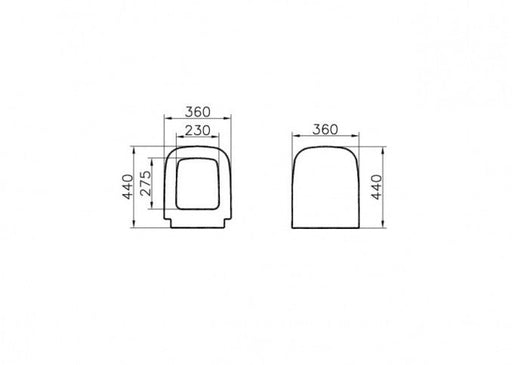 WC daska VITRA S20 duroplast (77-003-001) WC daske Vitra 77-003-001 Madras doo Beograd