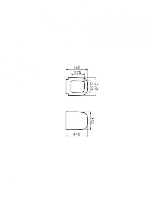 WC daska VITRA S20 duroplast soft close (77-003-009) WC daske Vitra 77-003-009 Madras doo Beograd