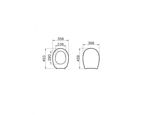 WC daska VITRA S20 ROUND soft close (115-003-003) WC daske Vitra 115-003-003 Madras doo Beograd