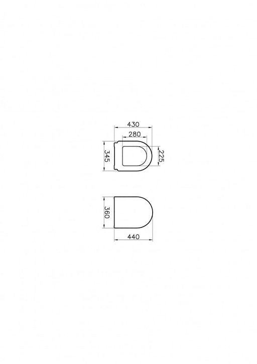 WC daska VITRA ZENTRUM duroplast soft close (94-003-009) WC daske Vitra 94-003-009 Madras doo Beograd