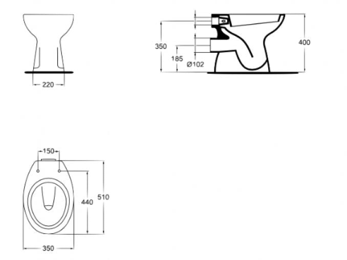 Wc šolja IDEAL STANDARD VASO baltik (J510801) WC šolje Ideal standard J510801 Madras doo Beograd