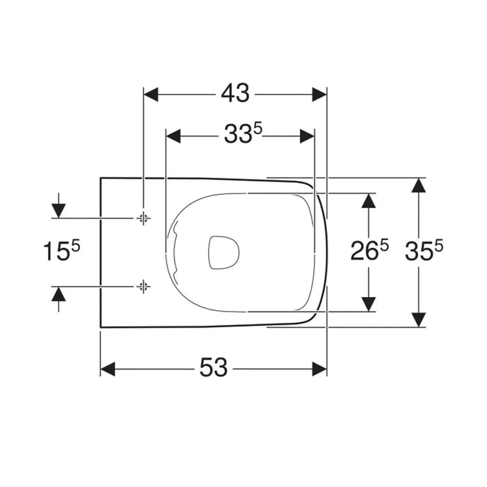 WC ŠOLJA SELNOVA SQUARE PODNA RIMLESS B/S 501.564.01.7 GEBERIT WC šolje Geberit 501.564.01.7 Madras doo Beograd