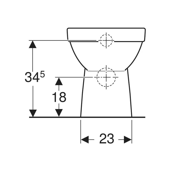 WC ŠOLJA SELNOVA SQUARE PODNA RIMLESS B/S 501.564.01.7 GEBERIT WC šolje Geberit 501.564.01.7 Madras doo Beograd