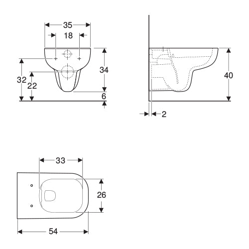 WC ŠOLJA SMYLE KONZOLNA RIMLESS 500.210.01.1 GEBERIT WC šolje Geberit 500.210.01.1 Madras doo Beograd