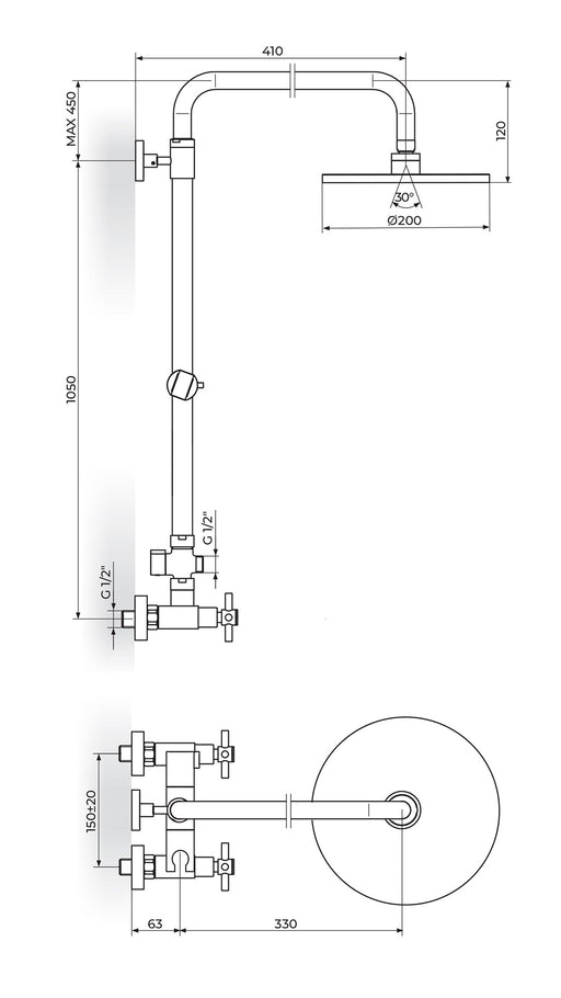 XO BATERIJA USPONSKA ZA TUŠ KABINU ROSAN XO37251 Baterije Rosan Madras doo Beograd